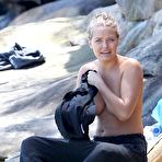 Second pic of Lara Bingle sunbathing topless in Sydney