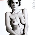 First pic of Daria Werbowy nude boobs and hairy pussy scans from mags