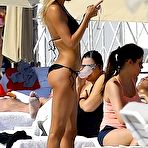 First pic of Lauren Stoner in black bikini on a beach