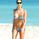 Second pic of Busty Julia Perreira in bikini on a beach