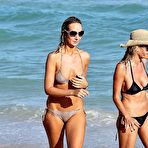 Second pic of Lady Victoria Hervey niplle slip on a beach