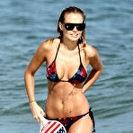 Fourth pic of Lara Bingle sexy in bikini on the beach