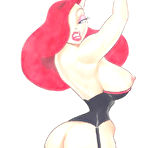 Second pic of Breasty Jessica Rabbit posing - Free-Famous-Toons.com
