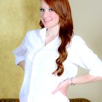 First pic of Lucy Ohara In A White Shirt And Panties