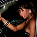 First pic of Ebony Party Girl Tooled On The Road - Tranny Pack