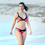 First pic of Kim Kardashian deep cleavage in bikini at Miami Beach