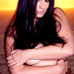 Fourth pic of Aria Giovanni - Frisky Aria Giovanni walks along the sea and even shows off her naked body.