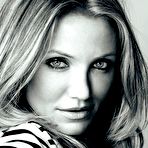 Fourth pic of Cameron Diaz black-&-white sexy scans from mags