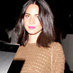 First pic of Olivia Munn no bra under see through top
