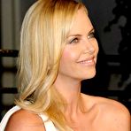 Second pic of Charlize Theron posing at 2011 Vanity fair Oscar Party