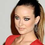 First pic of Olivia Wilde hard nipps under tight red dress