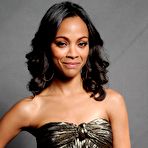 Second pic of Zoe Saldana non nude posing scans from mags