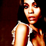 Second pic of Zoe Saldana sexy posing scans from magazines