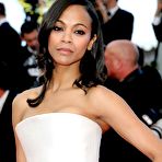 First pic of Zoe Saldana at The Tree Of Life premiere in Cannes 2011
