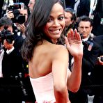 Fourth pic of Zoe Saldana at The Tree Of Life premiere in Cannes 2011