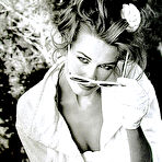 Fourth pic of Claudia Schiffer blac-&-white scans from magz