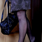 First pic of PinkFineArt | May Strips Office Attire from Lacy Nylons