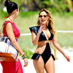 Fourth pic of Adrienne Bailon in a bikini filming scenes for Empire Girls in Miami