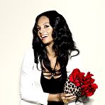 Second pic of Alesha Dixon sexy posing photoshoots, shows her long legs