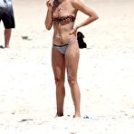 Fourth pic of Alice Dellal areola slip in bikini on the beach