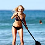 Fourth pic of AnnaSophia Robb paddleboarding in bikini on Hawaii