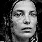 First pic of Daria Werbowy b-&-w sexy and see through images