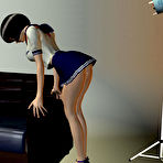 Second pic of Anime schoolgirl poses for the camera