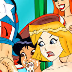 Fourth pic of Online Super Heroes || Totally Spies girls was screwed by Captain America 
