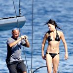 Third pic of Michelle Rodriguez wearing a bikini on a yacht in Ibiza