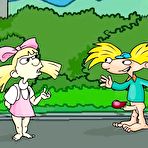 First pic of Rhonda getting her sweet breasts screwed by Arnold \\ Cartoon Porn \\