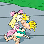 Second pic of Rhonda getting her sweet breasts screwed by Arnold \\ Cartoon Porn \\