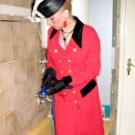 First pic of Wet messy all wam slut with red dress and nylon stockings in royal shower.  Movie 08:00