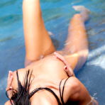 Third pic of Sea J Raw skinny dips in fountain pool @ Penthouse