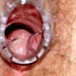 Fourth pic of Libuse elder skilled nurse vagina masturbation at gyno clinic with pussy-opener and vibrator