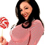 First pic of Lorna Morgan - red and white stripes