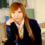 Second pic of Nasty babe Rui Hazuki gets licked at school