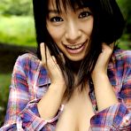 Third pic of Great asian big tits model Hana Haruna in hot scenario.