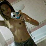 Second pic of Cute young Asian girl friend does some nude mirror pictures for her boy friend.