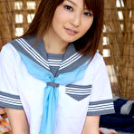 First pic of Misaki Nito Asian in sailor gal blouse shows hot butt in panty