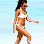 First pic of Leigh-Anne Pinnock in white bikini in Barbados