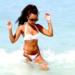 Second pic of Leigh-Anne Pinnock in white bikini in Barbados