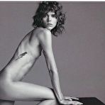 Second pic of Freja Beha fully nude black-&-white scans