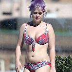 Fourth pic of Kelly Osbourne sexy in bikini poolside shots