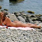 Fourth pic of Check out gorgeous blonde nudists having some fun