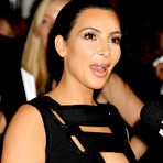 Fourth pic of Kim Kardashian sexy cleavage in tight black dress
