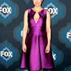 First pic of Carla Gugino cleavage at 2015 Fox All-Star Party
