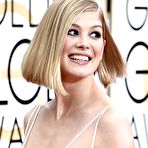 Second pic of Rosamund Pike sexy at Golden Globe Awards