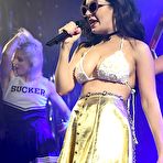 First pic of Charli XCX sexy cleavage on the stage