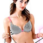 Fourth pic of Lily Aldridge sexy posing in various lingeries