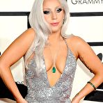 First pic of Lady Gaga deep cleavage at GRAMMY Awards
